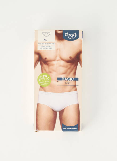 Boxer alb SLOGGI bărbat