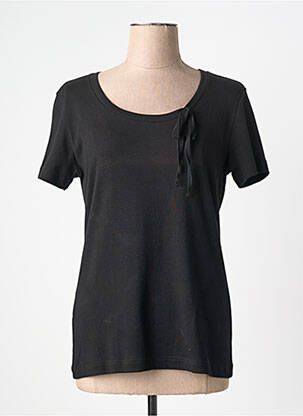 Tricou croială cambrată mâneci scurte negru 20/20 femeie