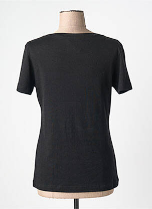 Tricou croială cambrată mâneci scurte negru 20/20 femeie