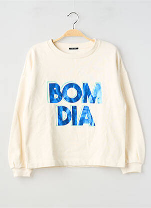 Hanorac elasticitate mâneci lungi bej ONE STEP femme