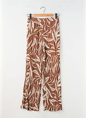 Pantalon drept talie elastică mărime normală maro KIABI femme