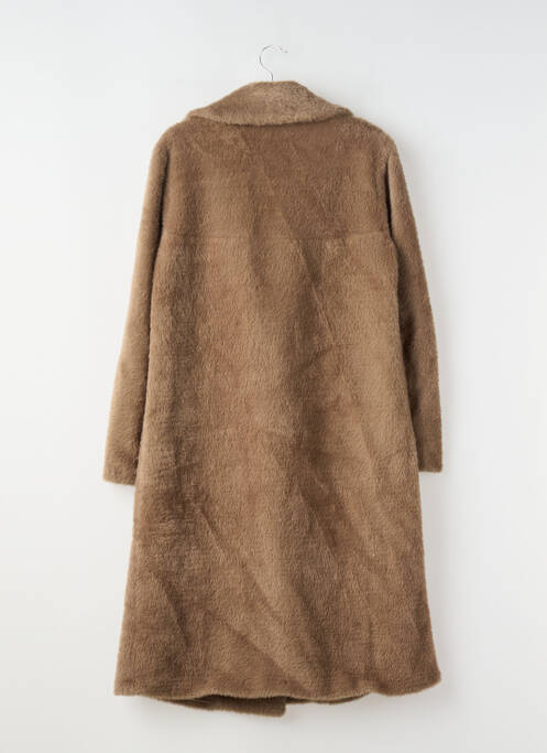 Palton lung croială dreaptă fără glugă maro MANGO femme