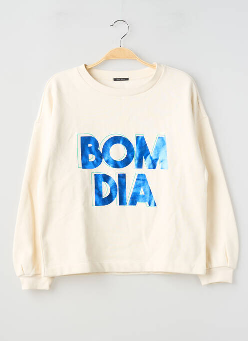 Hanorac elasticitate mâneci lungi bej ONE STEP femme