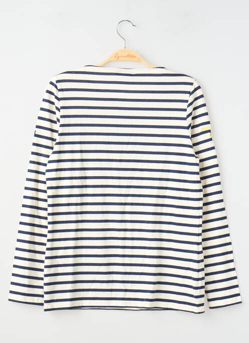 Tricou croială dreaptă mâneci lungi bej SAINT JAMES femme