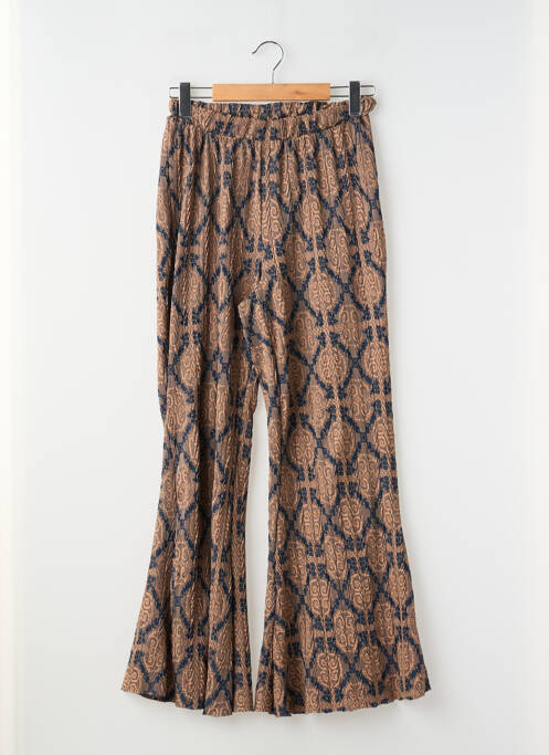 Pantalon drept elasticitate maro ZARA femme