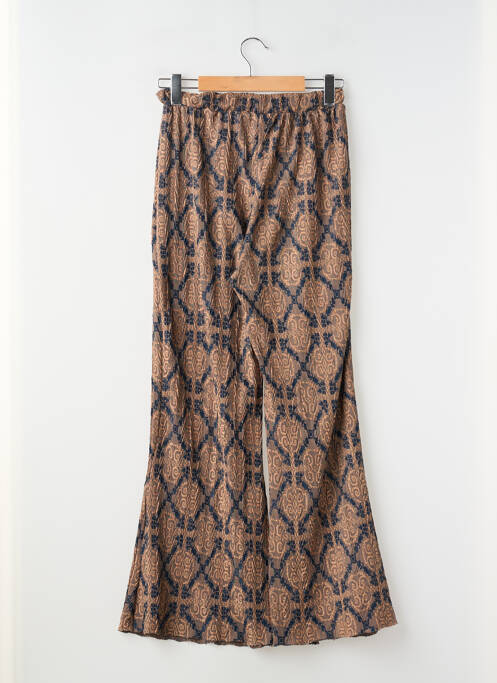 Pantalon drept elasticitate maro ZARA femme