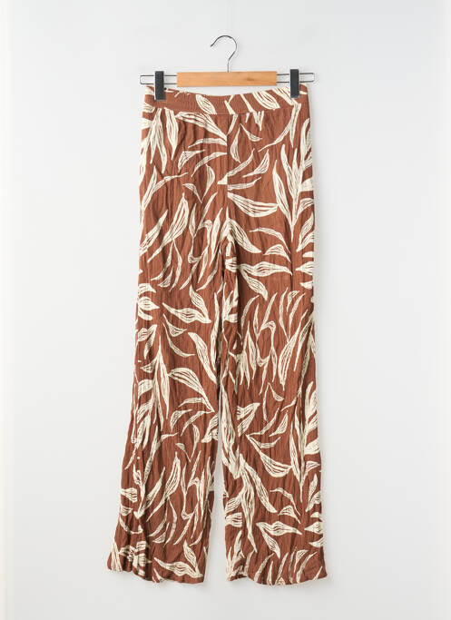 Pantalon drept talie elastică mărime normală maro KIABI femme