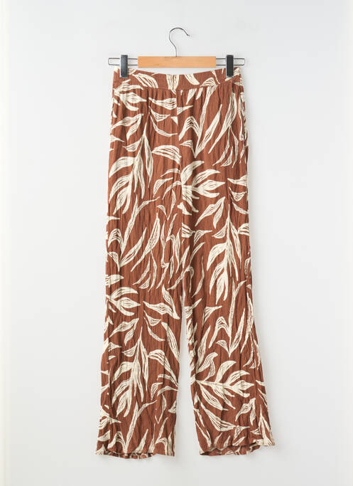 Pantalon drept talie elastică mărime normală maro KIABI femme