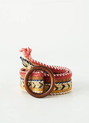 Curea țesătură împletită galben SANS MARQUE femme