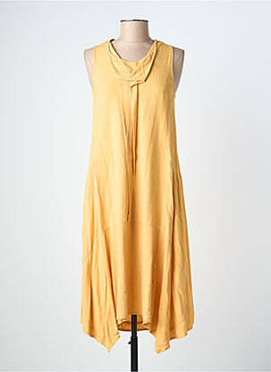 Rochie midi galben SEMIOLOGY femeie