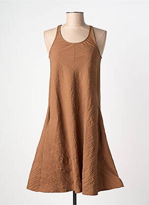 Rochie midi maro SEMIOLOGY femeie