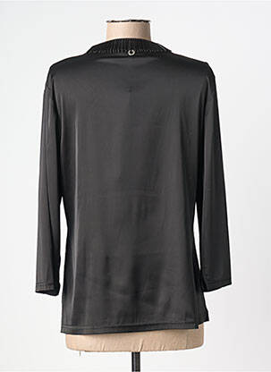 Top croială cambrată mâneci lungi negru DIEGO REIGA femeie