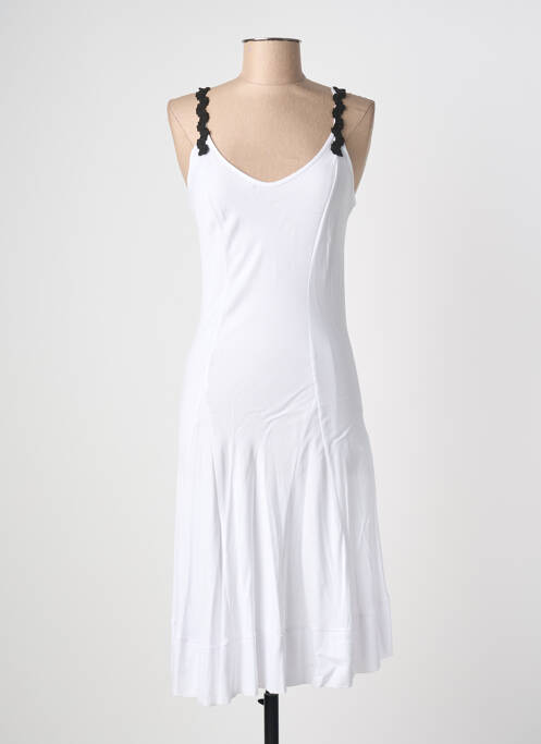 Rochie midi alb SEMIOLOGY femeie