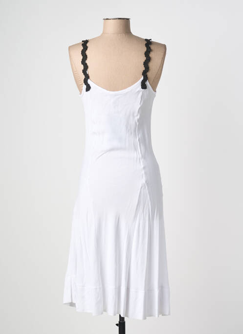 Rochie midi alb SEMIOLOGY femeie