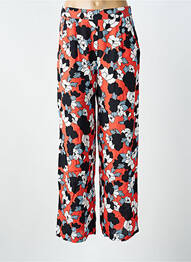Pantalon drept țesătură crep mărime normală roșu SUNCOO femme