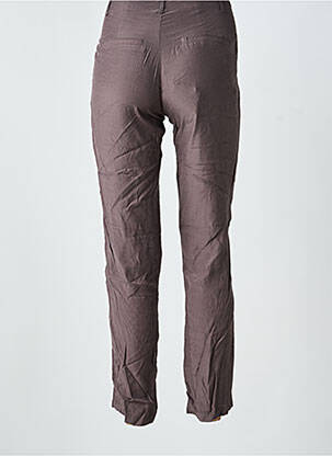 Pantalon chino închidere cu fermoar sub clapetă cu nasturi mărime normală gri LOLA ESPELETA femeie