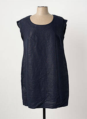 Rochie scurtă mâneci scurte mâneci scurte albastru LES FILLES DE NEAUX femeie