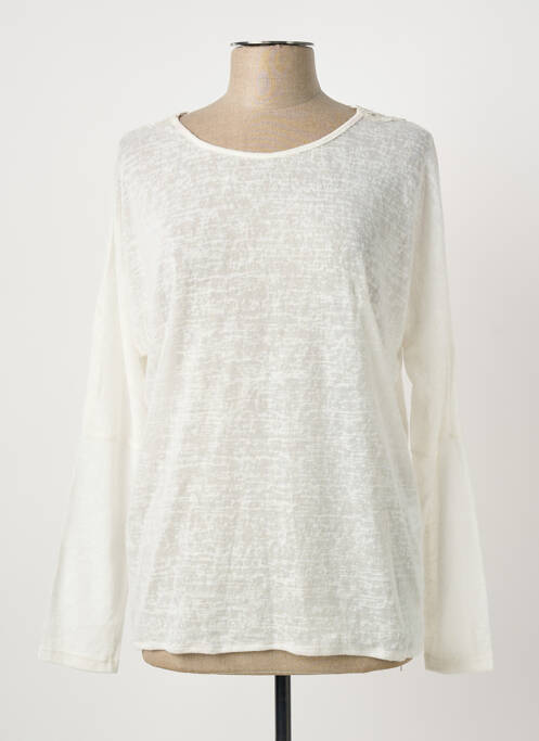 Top alb SOULMATE femeie