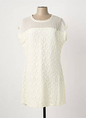 Rochie midi mâneci scurte mâneci scurte alb KOCCA femeie