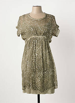 Rochie scurtă verde POUSSIERE D'ETOLE femeie