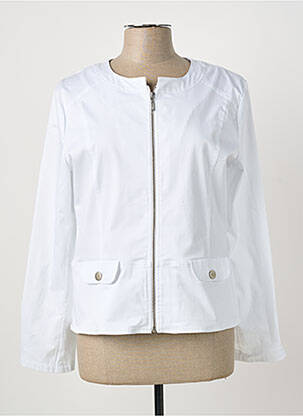 Jachete casual guler rotund alb PAUL BRIAL femeie