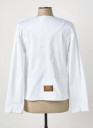 Jachete casual guler rotund alb PAUL BRIAL femeie