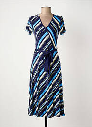 Rochie midi mâneci scurte mâneci scurte albastru FRANSA femme