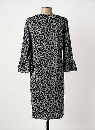 Rochie pulover guler rotund mâneci lungi gri FRANSA femeie