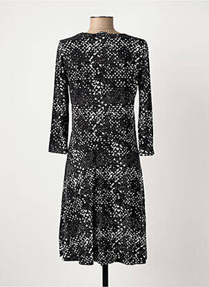 Rochie midi imprimeu fantezie mâneci lungi negru LES FILLES DE NEAUX femme