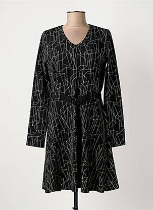Rochie scurtă mâneci lungi mâneci lungi negru LES FILLES DE NEAUX femeie