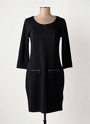 Rochie scurtă mâneci lungi mâneci lungi negru FRANSA femeie
