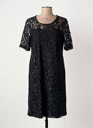 Rochie midi mâneci scurte mâneci scurte negru SOULMATE femeie