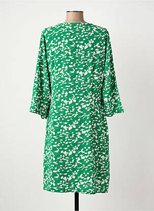 Rochie midi imprimeu fantezie mâneci lungi verde FRANSA femeie