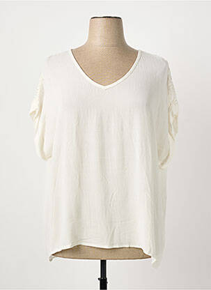 Top alb SOULMATE femeie