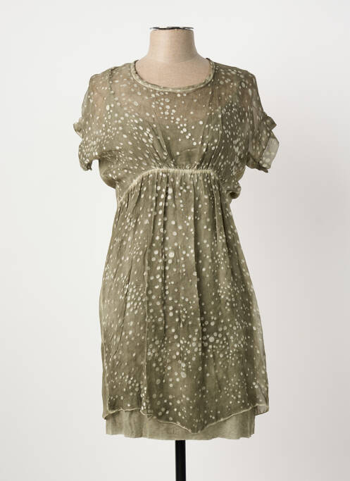 Rochie scurtă verde POUSSIERE D'ETOLE femeie