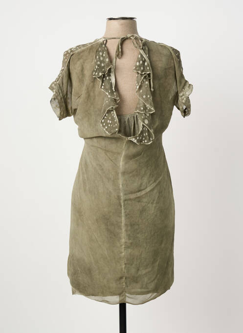 Rochie scurtă verde POUSSIERE D'ETOLE femeie