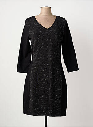 Rochie midi mâneci lungi mâneci lungi negru TOMMY HILFIGER femeie