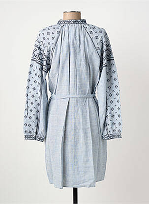 Rochie midi mâneci lungi mâneci lungi albastru SUNCOO femeie