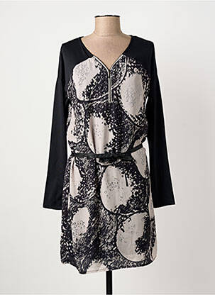 Rochie scurtă mâneci lungi mâneci lungi negru LES FILLES DE NEAUX femeie