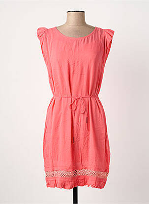 Rochie midi mâneci scurte mâneci scurte portocaliu SUNCOO femeie