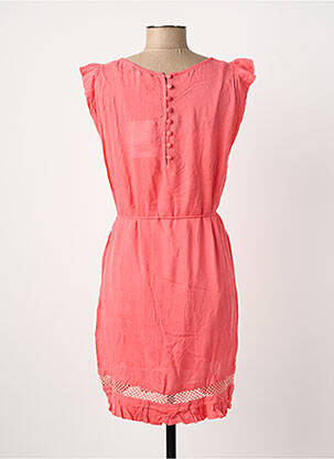 Rochie midi mâneci scurte mâneci scurte portocaliu SUNCOO femeie
