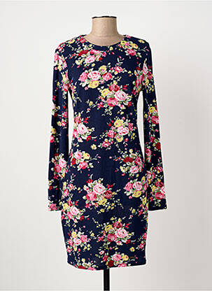 Rochie midi imprimeu floral mâneci lungi albastru MISMASH femeie