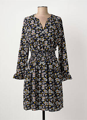 Rochie midi imprimeu floral mâneci lungi albastru KAPORAL femeie
