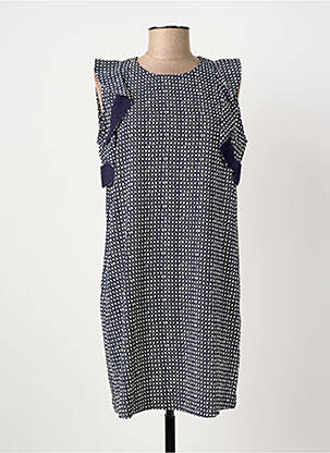 Rochie scurtă fără mâneci fără mâneci albastru SUNCOO femeie