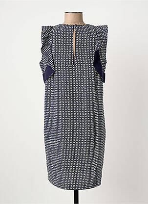 Rochie scurtă fără mâneci fără mâneci albastru SUNCOO femeie