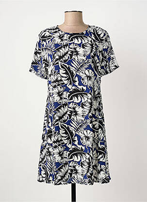 Rochie scurtă mâneci scurte mâneci scurte albastru SUNCOO femeie