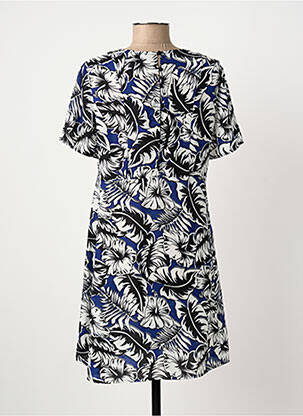 Rochie scurtă mâneci scurte mâneci scurte albastru SUNCOO femeie