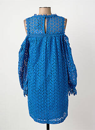 Rochie scurtă mâneci lungi mâneci lungi albastru SUNCOO femeie