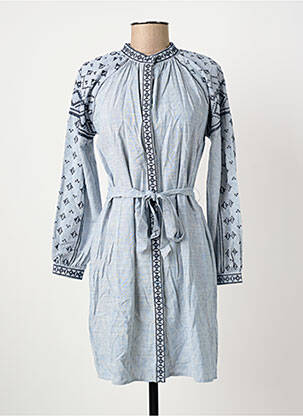 Rochie scurtă mâneci lungi mâneci lungi albastru SUNCOO femeie
