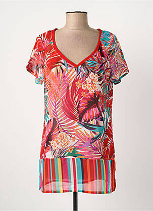 Tunică mâneci scurte roșu PAUL BRIAL femeie